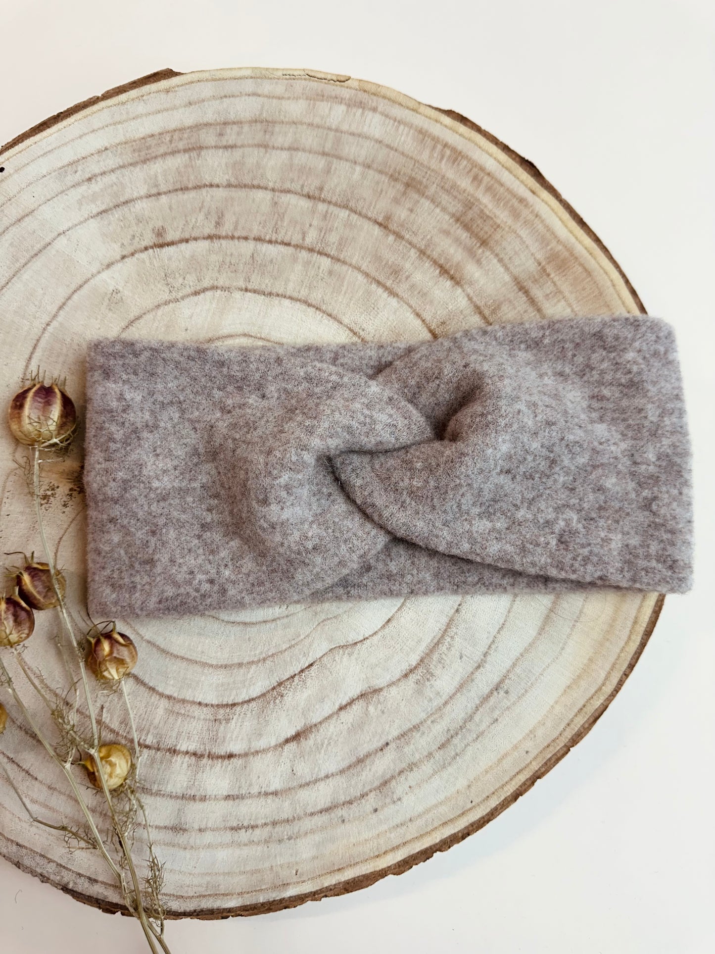 Stirnband Kinder, 100% Schurwolle, Größe 38-40cm