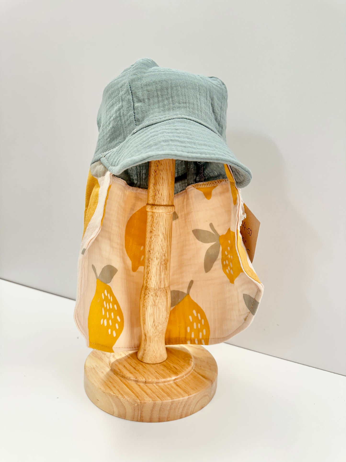 Sommermütze, Schirmchen, 100% Baumwolle, Musselin, Kopfumfang 49-52