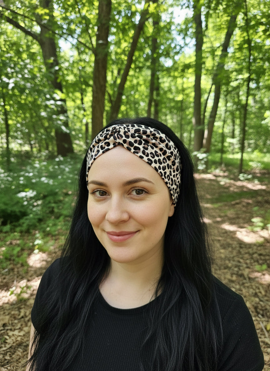 Stirnband Leo, Rippjersey, Kopfumfang 54-58cm