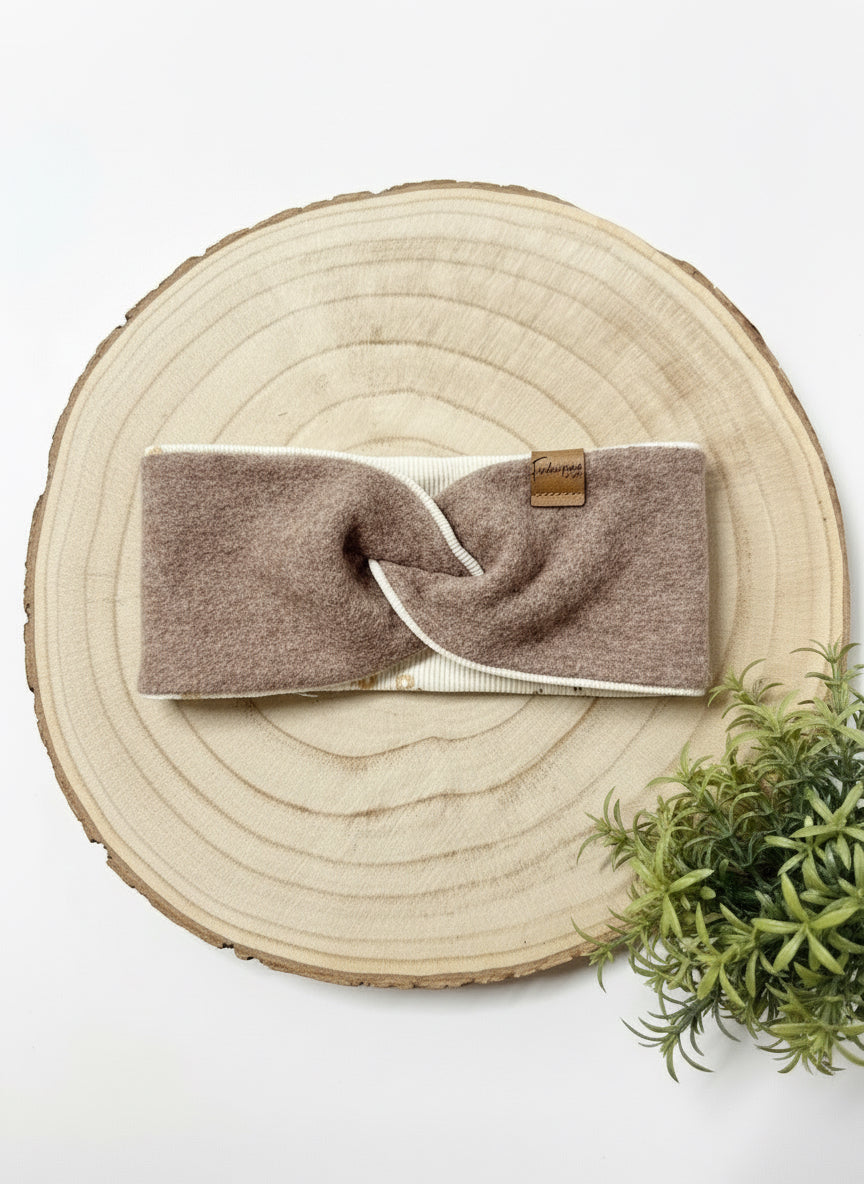 Merinowolle Stirnband, Kopfumfang 42-46cm