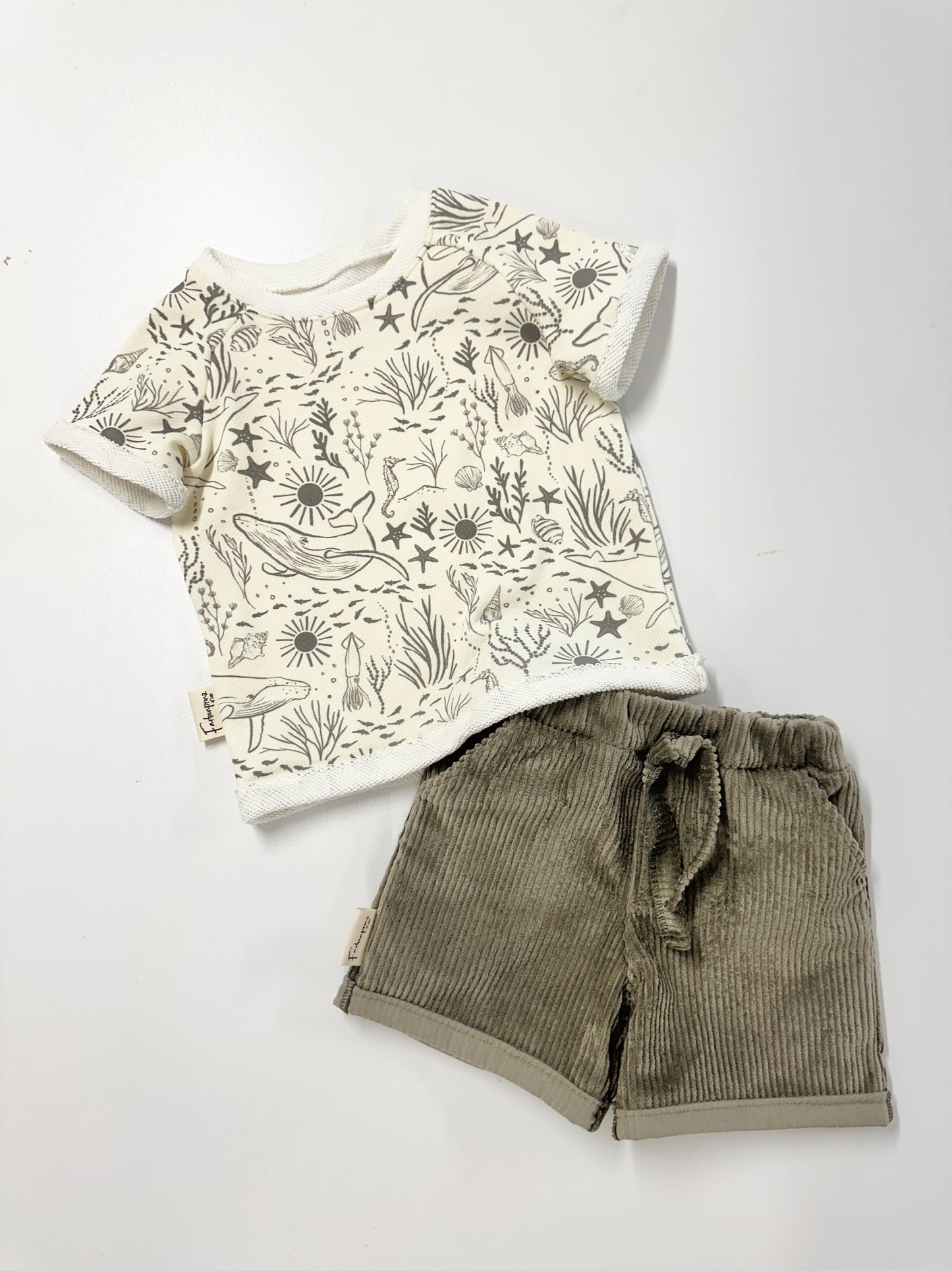 Set T-Shirt und kurze Hose, Größe 104-110