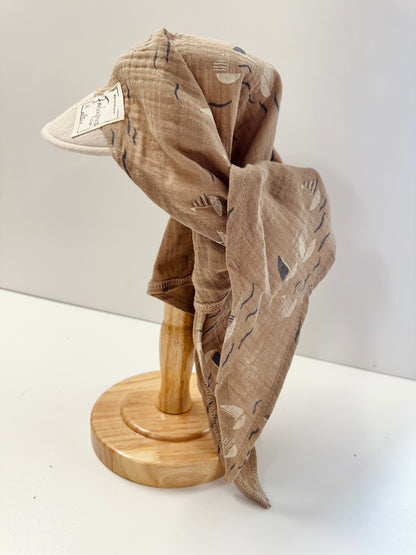 Schirmchen Dreieck, 100% Baumwolle, Musselin, 1-4 Jahren