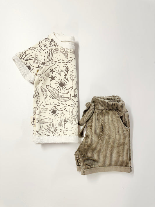 Set T-Shirt und kurze Hose, Größe 104-110