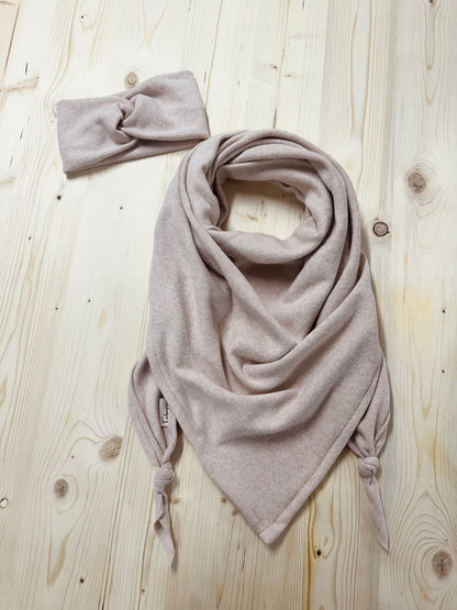 XXL Stricktuch-Stirnband Set, Erwachsene
