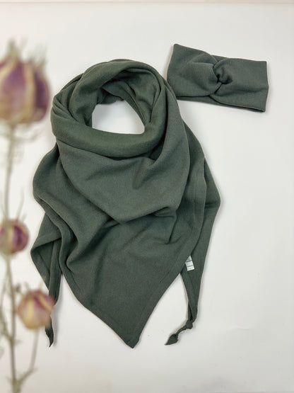 XXL Stricktuch-Stirnband Set, Erwachsene
