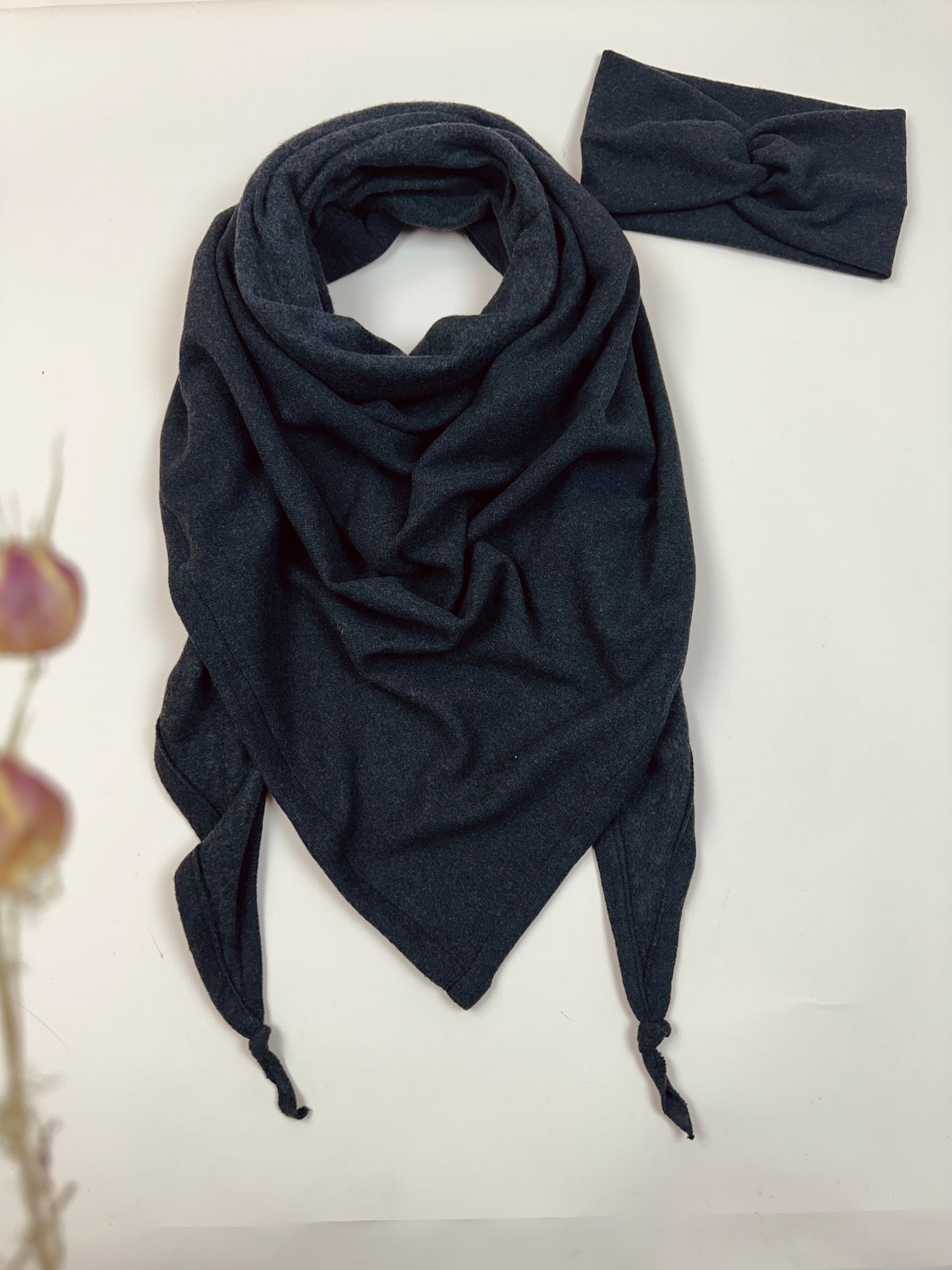 XXL Stricktuch-Stirnband Set, Erwachsene