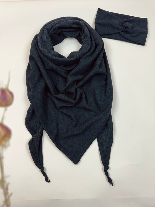XXL Stricktuch-Stirnband Set, Erwachsene