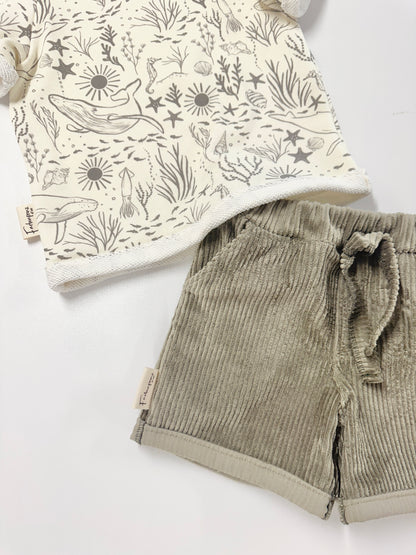 Set T-Shirt und kurze Hose, Größe 104-110