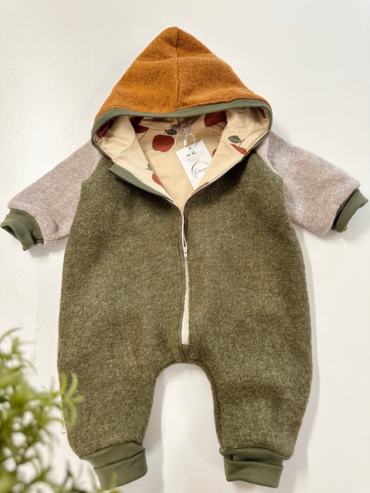 Walkoverall, 100% Schurwolle, 86/92