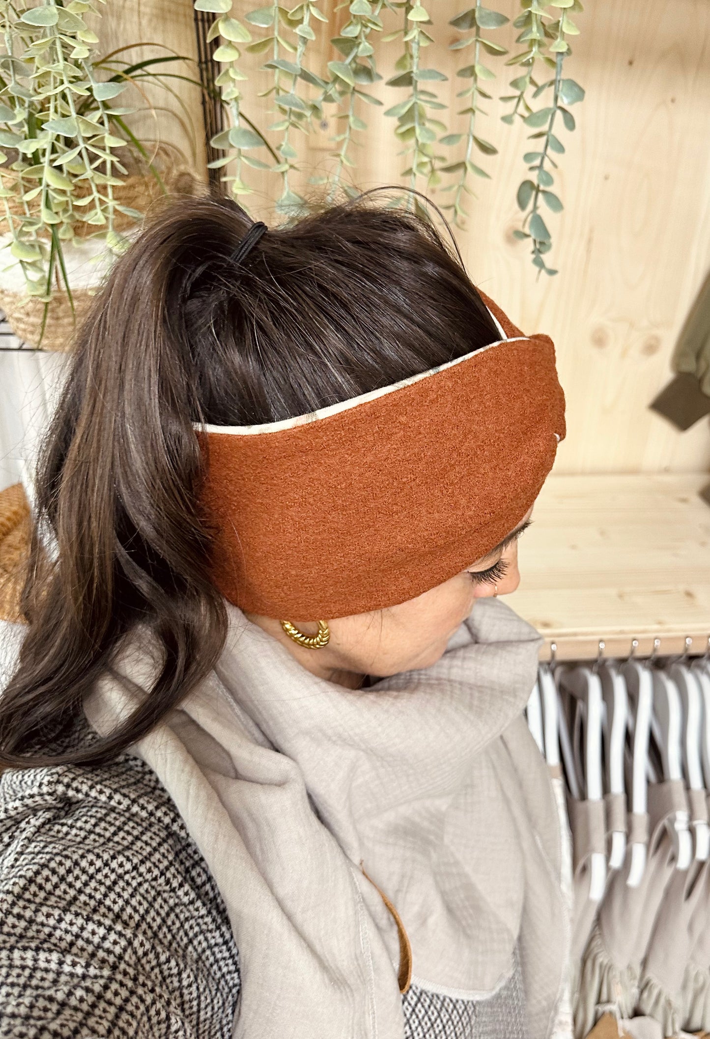 Stirnband aus Merinowolle