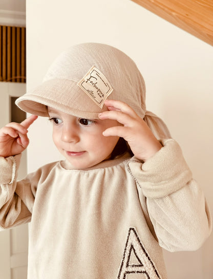 Schirmchen Dreieck, 100% Baumwolle, Musselin, 1-4 Jahren