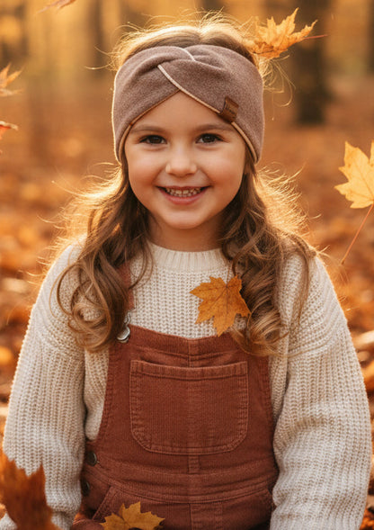 Merinowolle Stirnband, Kopfumfang 42-46cm