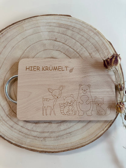 Frühstücksbrett Buche personalisiert