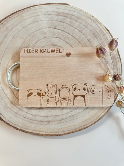 Frühstücksbrett Buche personalisiert