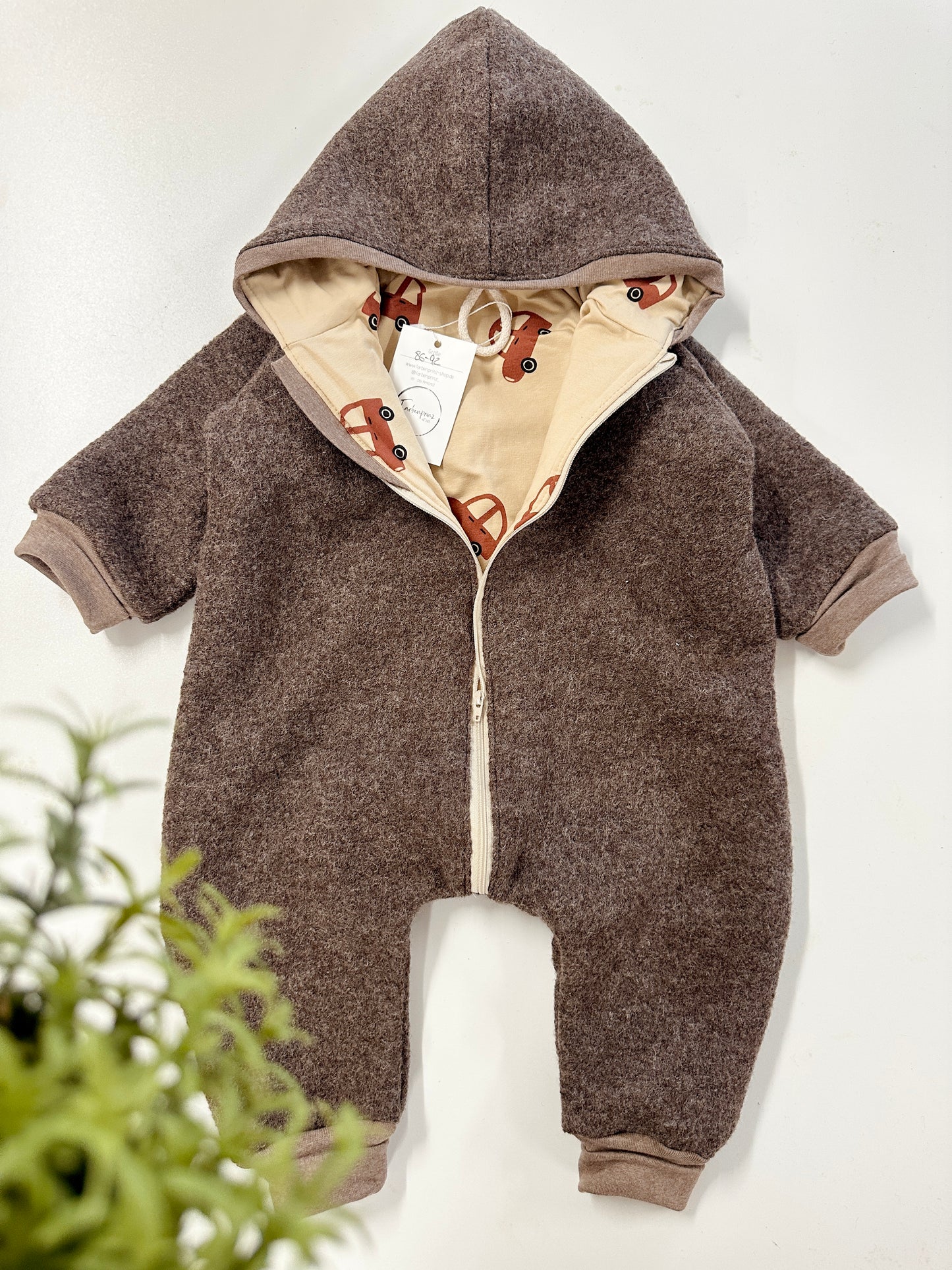 Walkoverall, 100% Schurwolle, 86/92