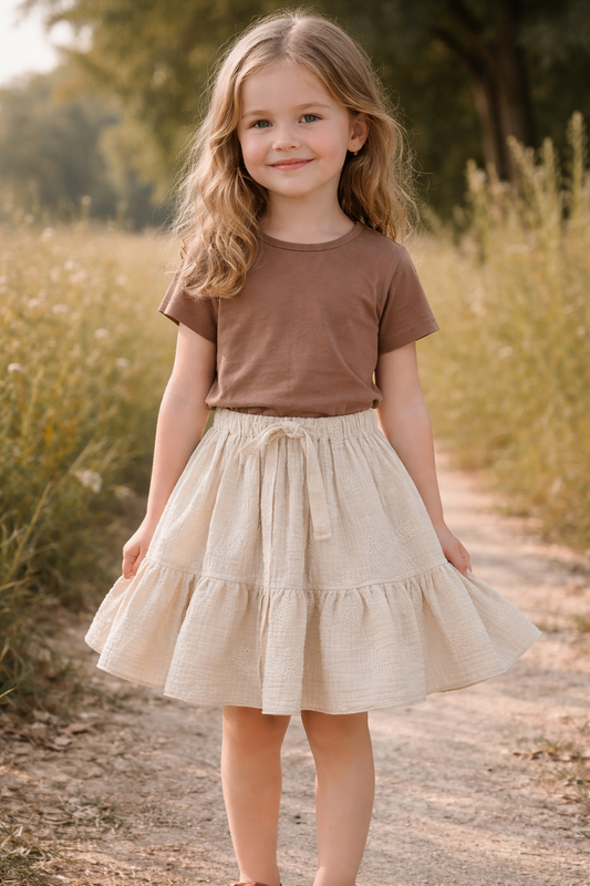 Musselin Rock, Länge 45cm, Größe ab ca. 134